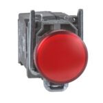 XB4BVM4 Pilot light metal red Ø22 LED 230...240 VAC Schneider