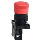 XA2ES442 Black Ø30 Emergency Swtiching Off Push-button Ø22,1NC Schneider