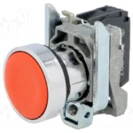 XB4BA42 Push button, metal, flush, red, Ø22 Schneider