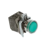XB4BW3365 Illuminated Push Button, Metal, Flush, Green, Ø22 Schneider