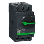 GV2L05 Motor circuit breaker,TeSys Deca frame 2,3P,1A,magnetic,rotary handle,screw clamp terminals