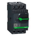 GV2L08 Motor circuit breaker,TeSys Deca frame 2,3P,4A,magnetic,rotary handle,screw clamp terminals
