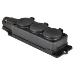 3101-308-0300 Three Way Socket Outlet, 2P+P, IP54, 16A, 250V AC, TP Electric