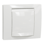 NU044218 Cover frame, New Unica, 1 gang, 2 modules, white, Schneider