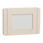 NU055344 Cover frame, New Unica, 1 gang, 3 modules, IP55, beige, Schneider