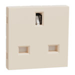 NU304544 Socket-outlet, New Unica, 2P+E, 13A, British, with shutter, 2 modules, beige, Schneider