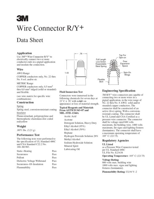 ⁦3M Wire Connector R/Y⁩ - الصورة ⁦2⁩